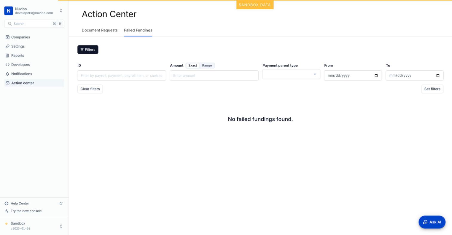 Failed Fundings sau khi đã retry thành công: không còn lỗi