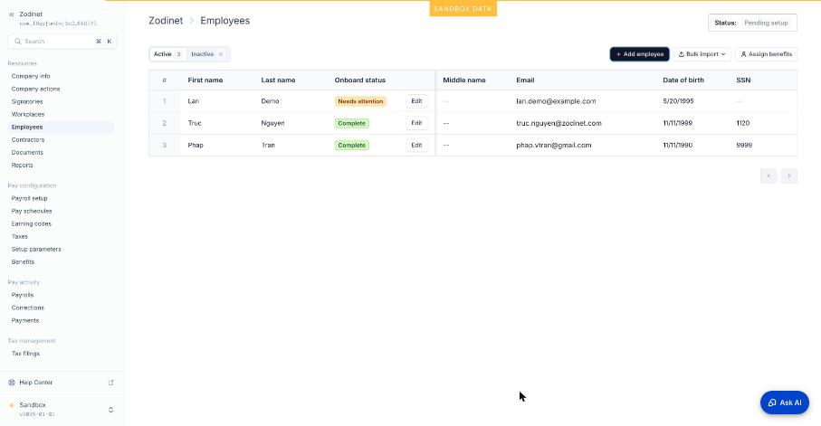 Lan Demo được tạo, Needs attention